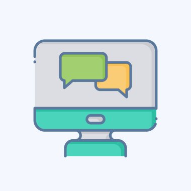 Simge Dili Eğitimi. Öğrenme sembolüyle ilgili. Karalama stili. Basit tasarım çizimi