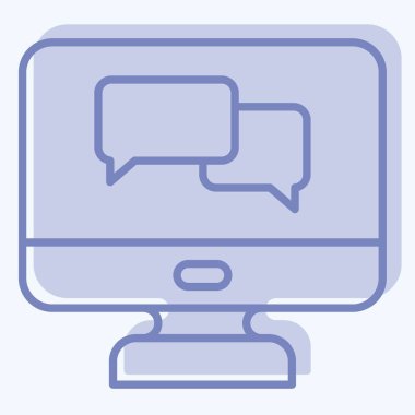 Simge Dili Eğitimi. Öğrenme sembolüyle ilgili. İki ton stili. Basit tasarım çizimi