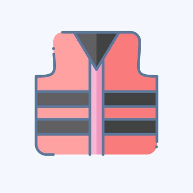 Simge yeleği. Buz pateni sembolüyle ilgili. Karalama stili. Basit tasarım çizimi