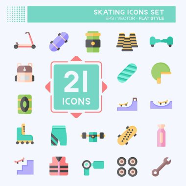 Simge Pateni. Spor sembolüyle ilgili. Düz stil. Basit tasarım çizimi