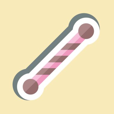 Çıkartma Majornet. Geçit töreni sembolüyle ilgili. Basit tasarım çizimi