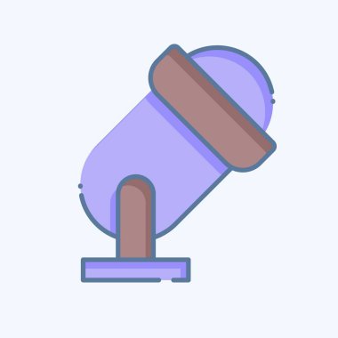 Simge Spotlight. Geçit töreni sembolüyle ilgili. Karalama stili. Basit tasarım çizimi