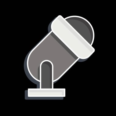 Simge Spotlight. Geçit töreni sembolüyle ilgili. Parlak bir stil. Basit tasarım çizimi