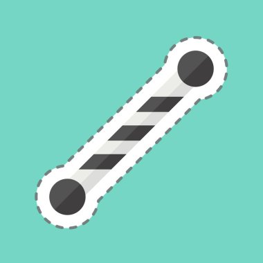 Çıkartma hattı Majornet 'i kesti. Geçit töreni sembolüyle ilgili. Basit tasarım çizimi