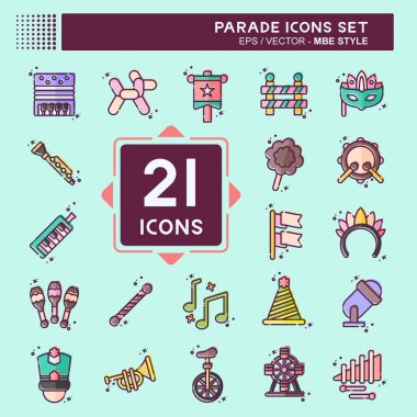 Simge Tanıtım Töreni. Festival sembolüyle ilgili. MBE tarzı. Basit tasarım çizimi