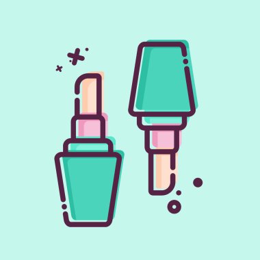 Simge ruj. Kadın Günü sembolüyle ilgili. MBE tarzı. Basit tasarım çizimi