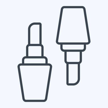 Simge ruj. Kadın Günü sembolüyle ilgili. Sıra tarzı. Basit tasarım çizimi