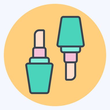 Simge ruj. Kadın Günü sembolüyle ilgili. renk arkadaşı stili. Basit tasarım çizimi