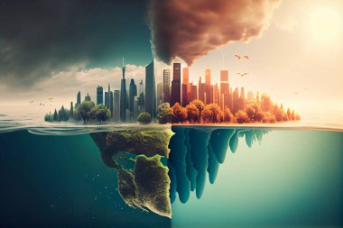 İklim değişikliği, iklim değişikliği, küre, dünyayı kurtarma kavramı. Yüksek kalite fotoğraf