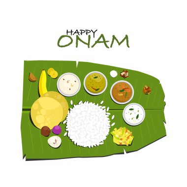 Geleneksel Kerala yemeklerini muz yaprağında canlandırma