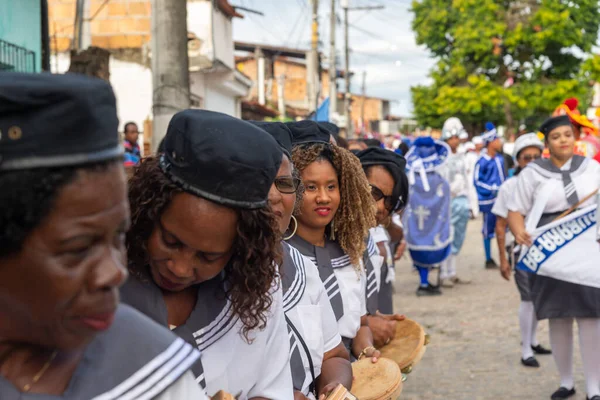 Saubara Bahia Brazylia Sierpnia 2022 Kobiety Uczestniczące Imprezie Kulturalnej Encontro — Zdjęcie stockowe