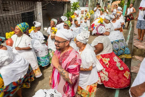 Saubara Bahia Brazil June 2022 Members Candomble Religion Dancing Singing — Stock Photo, Image