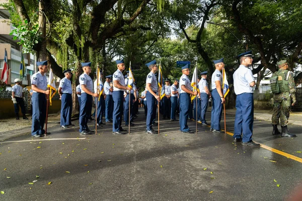 Salvador Bahia Brazil September 2022 Πλευρική Άποψη Των Στρατιωτών Της — Φωτογραφία Αρχείου