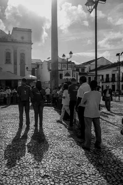 Salvador Bahia Brasil Maio 2016 Católicos Filha Durante Cerimônia Dia — Fotografia de Stock