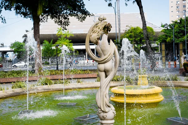 Salvador Bahia Brazil October 2022 View Fountain Largo Campo Grande — 图库照片