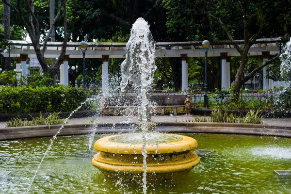 Salvador Bahia Brésil Octobre 2022 Fontaine Largo Campo Grande Également — Photo