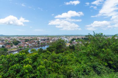 Valenca, Bahia, Brazil - September 10, 2022: View from the top of the city of Valenca, located in the lower south of the state of Bahia.