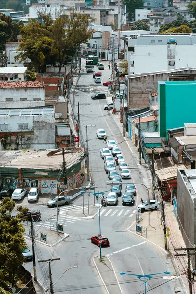 Salvador Bahia Brasil Setembro 2022 Movimento Intenso Trânsito Nas Ruas — Fotografia de Stock