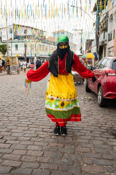 Maragogipe Bahia Brazil February 2023 Woman Dressed Gypsy Parades Streets — Foto de Stock