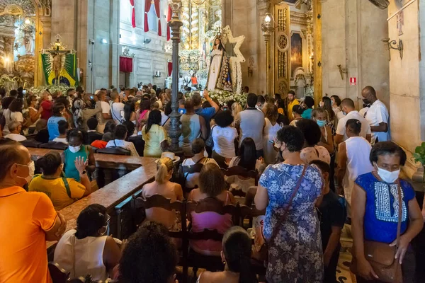 Salvador Bahia Brezilya Aralık 2022 Katolik Inananlar Bahia Nın Salvador — Stok fotoğraf
