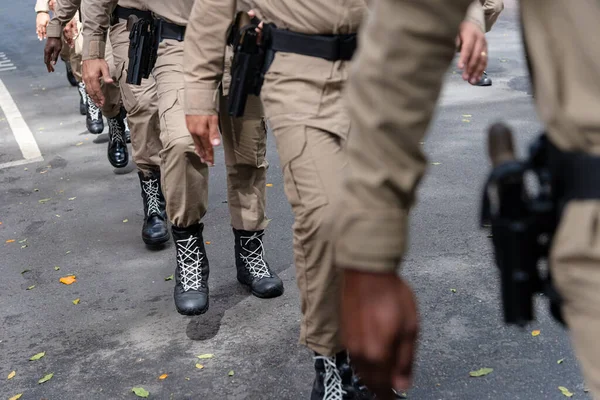 Salvador Bahia Brésil Septembre 2022 Des Soldats Police Militaire Bahia — Photo