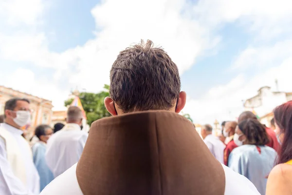 Salvador Bahia Brazilië Juni 2022 Katholieke Priesters Zijn Zien Tijdens — Stockfoto