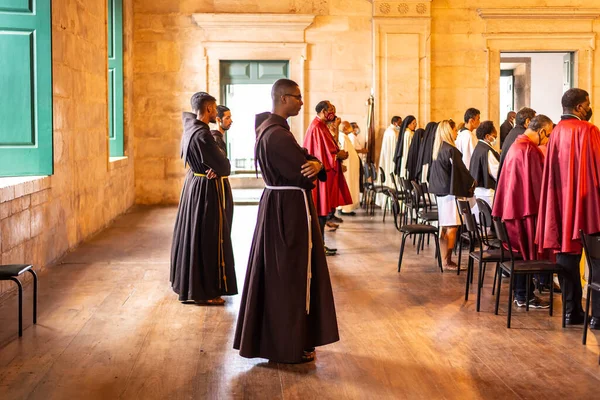 Salvador Bahia Brezilya Haziran 2022 Katolik Rahipler Papazlar Pelourinho Bahia — Stok fotoğraf