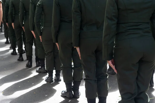 Salvador Bahia Brasil September 2022 Tentara Perempuan Terlihat Selama Parade — Stok Foto