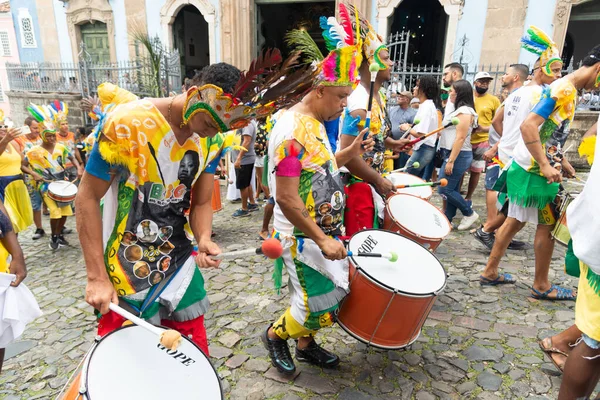 Salvador Bahia Brasilien Juli 2022 Kulturelle Gruppen Werden Während Der — Stockfoto