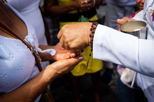 Salvador Bahia Brezilya Ocak 2023 Katolik Inananlar Geleneksel 2023 Cuma — Stok fotoğraf