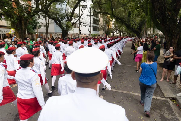 Salvador Bahia Brésil Septembre 2022 Des Élèves École Militaire Sont — Photo
