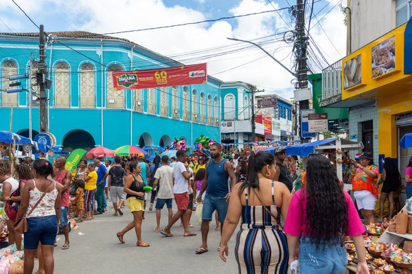 Nazare Bahia Brasilien April 2023 Besucher Und Käufer Der Traditionellen — Stockfoto