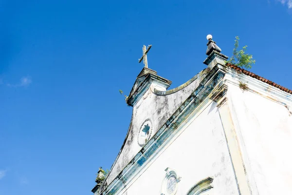 Valenca Bahia Brazylia Czerwca 2022 Górna Fasada Kościoła Matriz Walencji — Zdjęcie stockowe