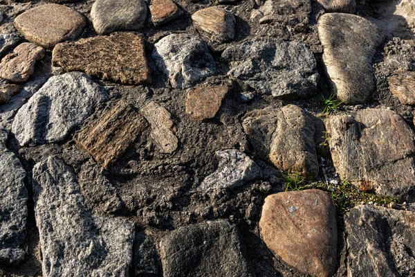 Tekstura Kamieni Ziemi Starożytna Architektura Salvador Brazylia — Zdjęcie stockowe