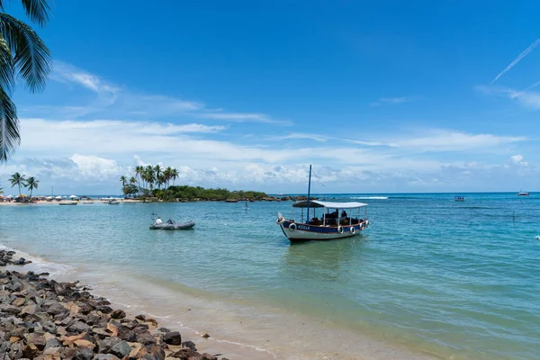 stock image Cairu, Bahia, Brazil - January 19, 2023: View from the beach of Morro de Sao Paulo, in the city of Cairu, Brazil.