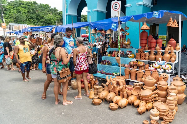 브라질 나자르 2023 바히아의 나자리야 나자리야 나스에서 전통적 세라믹 제품을 — 스톡 사진