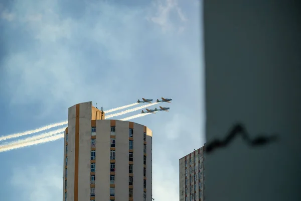 Сальвадор Баия Бразилия Июля 2023 Года Самолеты Дымовой Эскадрильи Выполняют — стоковое фото