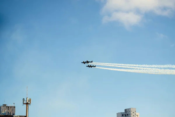 Сальвадор Баия Бразилия Июля 2023 Года Акробатические Самолеты Дымовой Эскадрильи — стоковое фото