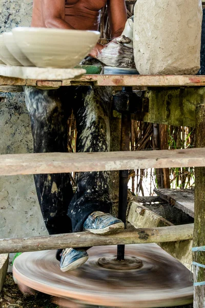 Aratuipe Bahia Brazilië Augustus 2018 Pottenbakkers Werken Aan Het Maken — Stockfoto