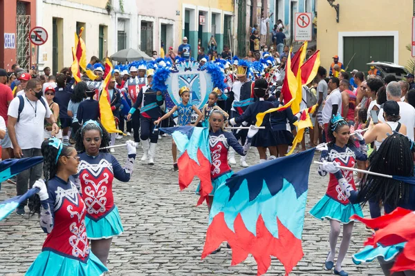 Сальвадор Баия Бразилия Июля 2022 Года Ученики Государственных Школ Исполняют — стоковое фото