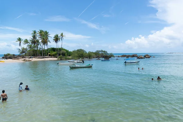 Cairu Bahia Brasilien Januar 2023 Menschen Touristen Strand Von Morro — Stockfoto