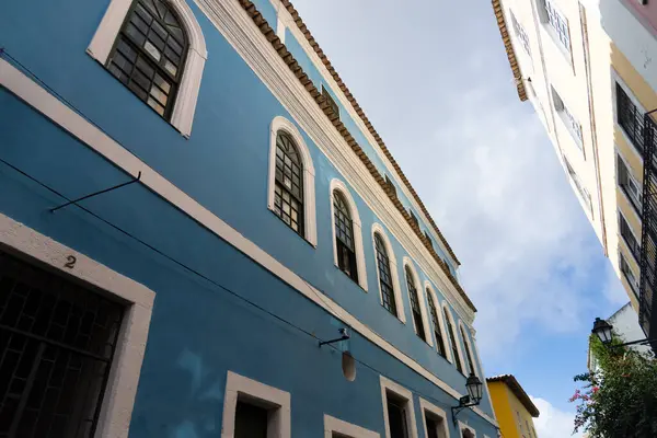 Salvador Bahia Brasil Julho 2023 Fachada Edifícios Antigos Históricos Pelourinho — Fotografia de Stock