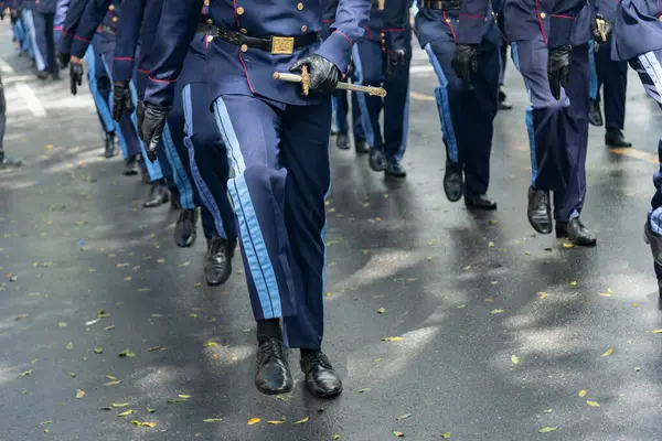 サルバドール バハイア ブラジル 2222年9月7日 サルバドール市のブラジルの独立を祝う間 バハイア軍警察のキャデットパレード — ストック写真