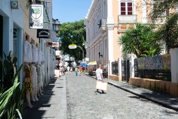 Salvador Bahia Brasile Agosto 2023 Veduta Una Strada Nel Pelourinho — Foto Stock