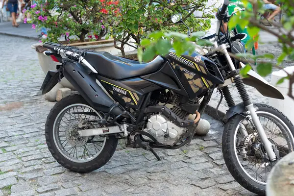 Salvador Bahia Brésil Septembre 2023 Une Moto Yamaha Crosser Xtz — Photo