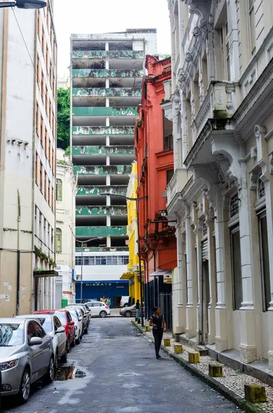 Salvador Bahía Brasil Junio 2015 Vista Callejones Con Varios Edificios — Foto de Stock
