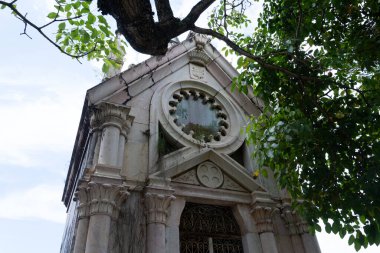 Salvador, Bahia, Brezilya - 21 Ocak 2015: Campo Santo Mezarlığı 'nın tarihi eserleri, Salvador, Bahia.