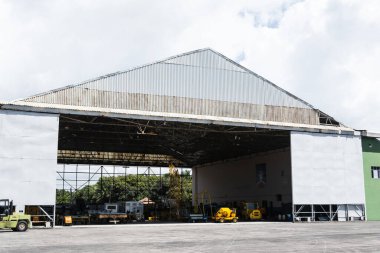Salvador, Bahia, Brezilya - 11 Kasım 2014: Salvador, Bahia 'daki Brezilya Hava Kuvvetleri hangarının görüntüsü