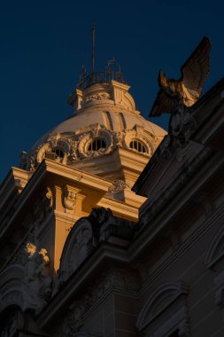 Salvador, Bahia, Brezilya - 21 Nisan 2015: Salvador, Bahia kentindeki hükümet sarayı binasının manzarası.