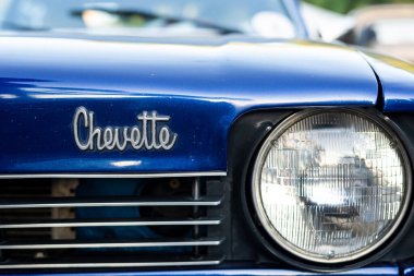 Salvador, Bahia, Brezilya - 02 Aralık 2023: Salvador, Bahia 'da Chevrolet' nin sembolü Chevette sergilenmektedir..